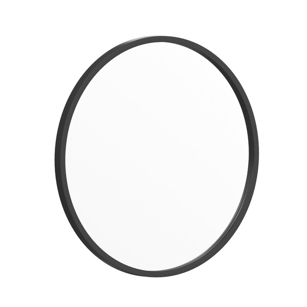 Flash Furniture 20" Round Black Metal Framed Accent Wall Mirror - HFKHD-0GD-CRE8-981315-GG