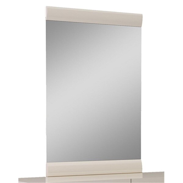 Oceantailer Home Roots Beddings Refined High Gloss Mirror, Beige - 47 in. - 329660