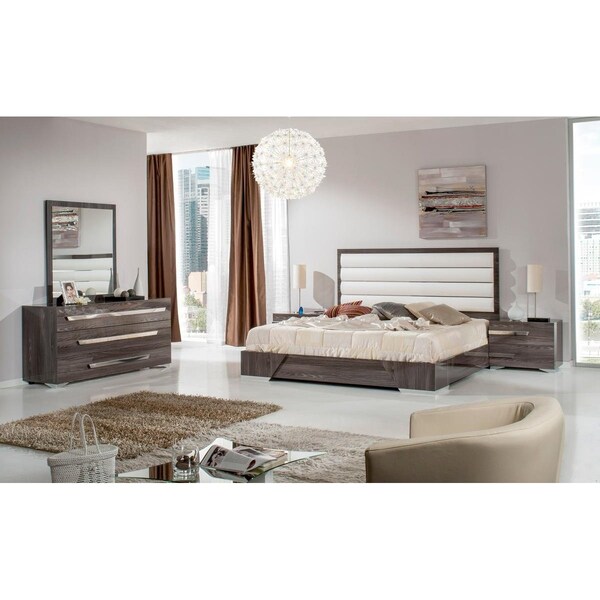 Homeroots Italian Modern Mirror - Grey - 282566
