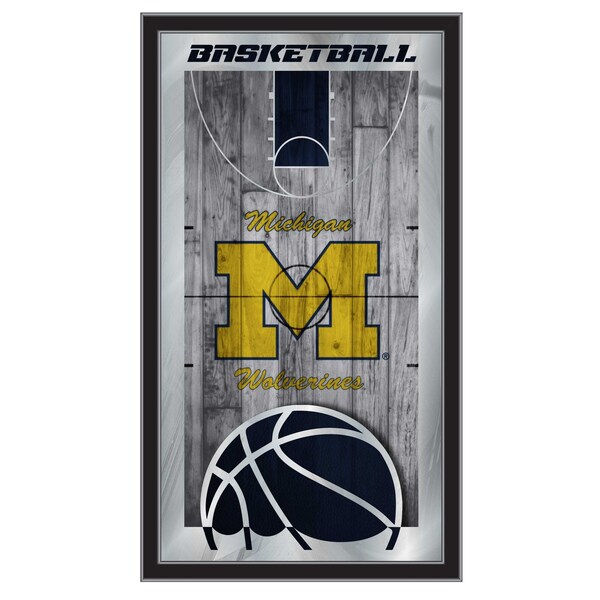 Holland Bar Stool Co Michigan 15" x 26" Basketball Mirror - MBSKTMICHUN