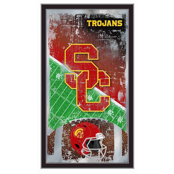 Holland Bar Stool Co USC Trojans 15" x 26" Football Mirror - MFTBLSOUCAL