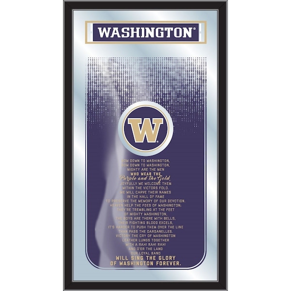 Holland Bar Stool Co Washington 26" x 15" Fight Song Mirror - MFGHTWASHUN