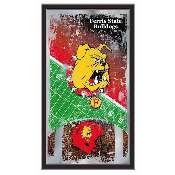 Holland Bar Stool Co Ferris State University 15" x 26" Football Mirror - MFTBLFERRST