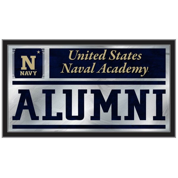 Holland Bar Stool Co US Naval Academy NAVY 26" x 15" Alumni Mirror - MALUMUSNAVA