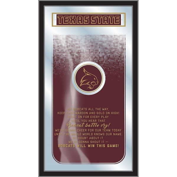 Holland Bar Stool Co Texas State 26" x 15" Fight Song Mirror - MFGHTTEXSST