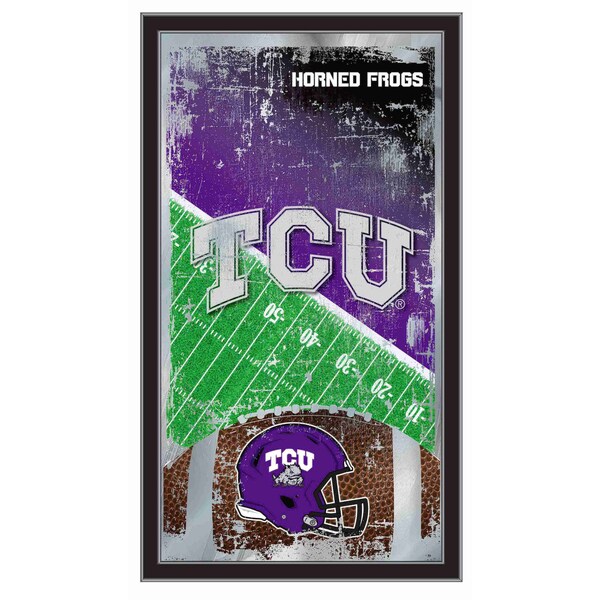 Holland Bar Stool Co TCU 15" x 26" Football Mirror - MFTBLTEXCHR