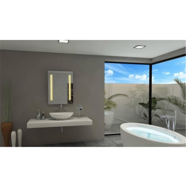 Paris Mirror 28 x 48 in. Verano Illuminated LED Mirror with 3000K - VERA48283000
