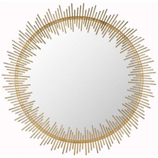 Safavieh Sunray Circle Mirror- Antique Gold - 30 x 1.5 x 30 in. - MIR4022A