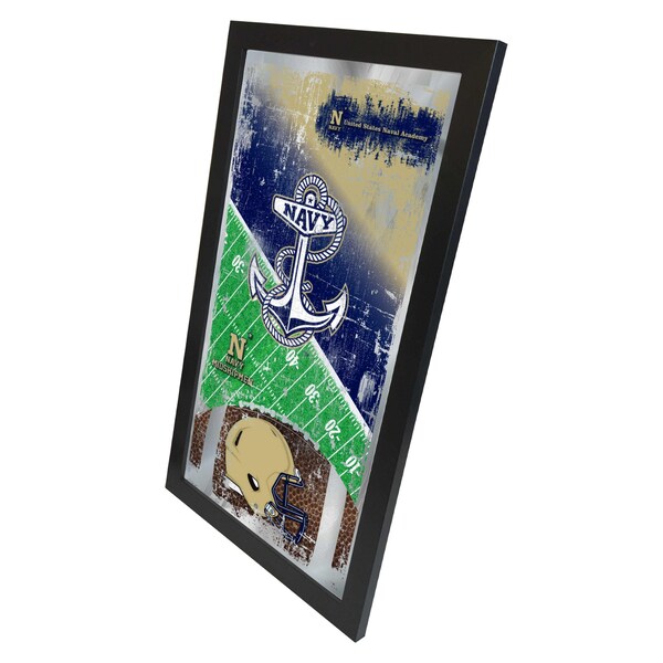 Holland Bar Stool Co US Naval Academy NAVY 15" x 26" Football Mirror - MFTBLUSNAVA