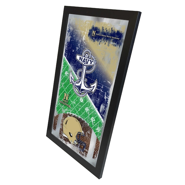 Holland Bar Stool Co US Naval Academy NAVY 15" x 26" Football Mirror - MFTBLUSNAVA