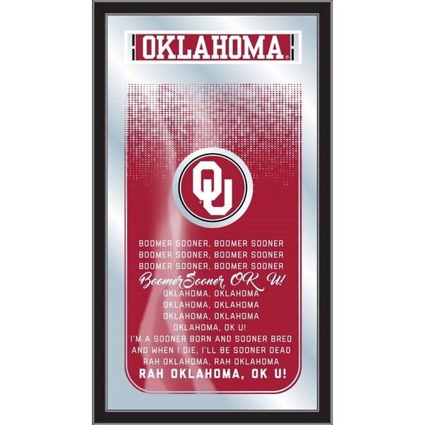 Holland Bar Stool Co Oklahoma 26" x 15" Fight Song Mirror - MFGHTOKLHMA