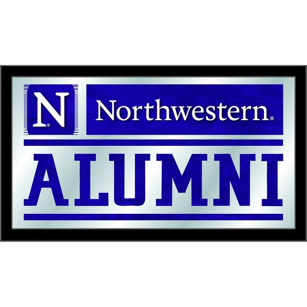 Holland Bar Stool Co Northwestern 26" x 15" Alumni Mirror - MALUMNTHWST