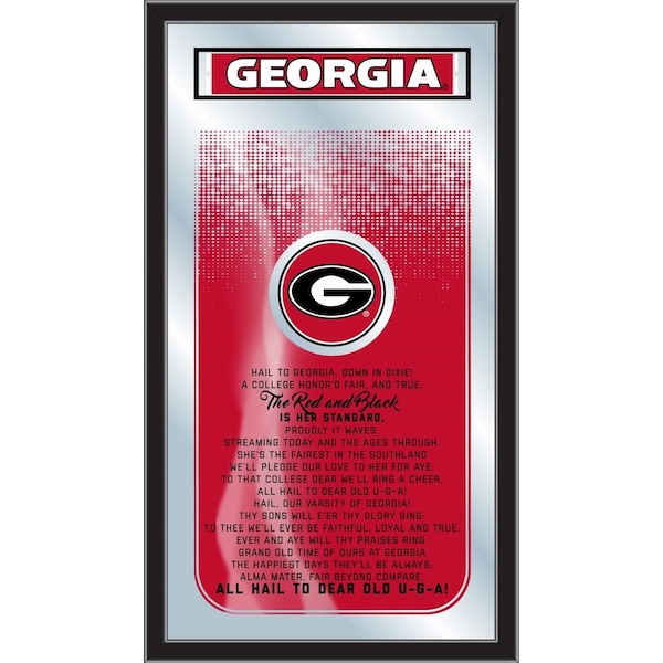 Holland Bar Stool Co Georgia 26" x 15" Fight Song Mirror - MFGHTGA-UN