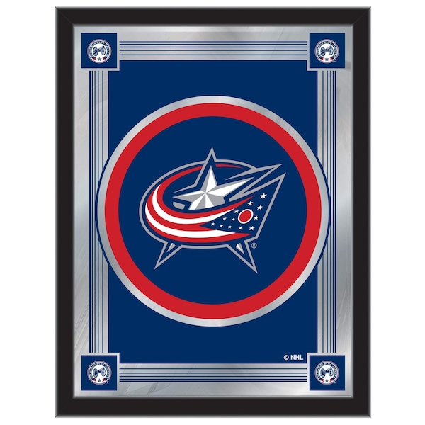 Holland Bar Stool Co Columbus Blue Jackets 17" x 22" Logo Mirror - MLOGOCOLBLU