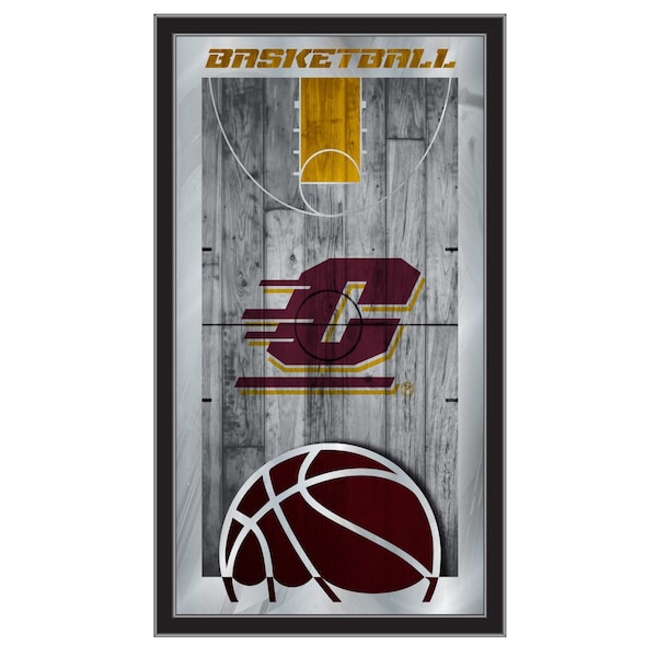 Holland Bar Stool Co Central Michigan 15" x 26" Basketball Mirror - MBSKTCENMIC