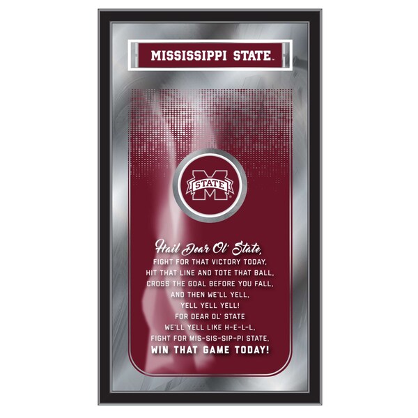 Holland Bar Stool Co Mississippi State 26" x 15" Fight Song Mirror - MFGHTMSSSTU