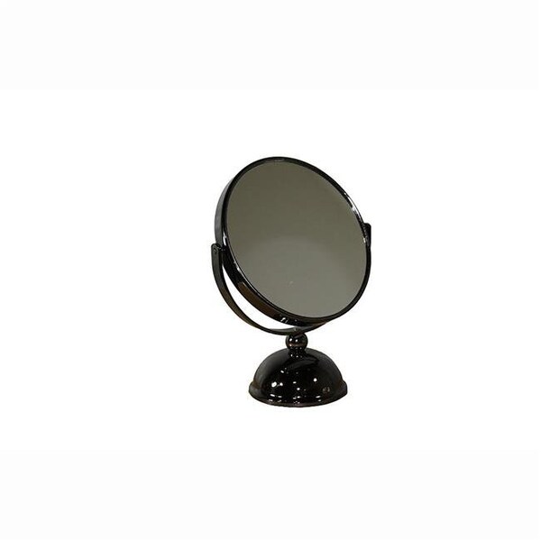 Ore Furniture Ore Furniture MGK804-7 8.5 in. Black Chrome X7 Magnify Mirror - MGK804-7
