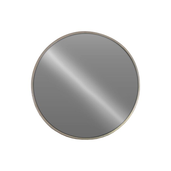 Urban Trends Collection Metal Round Wall Mirror Metallic Finish Champagne - 34082