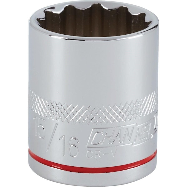 Channellock 1/2 In. Drive 15/16 In. 12-Point Shallow Standard Socket - 333166