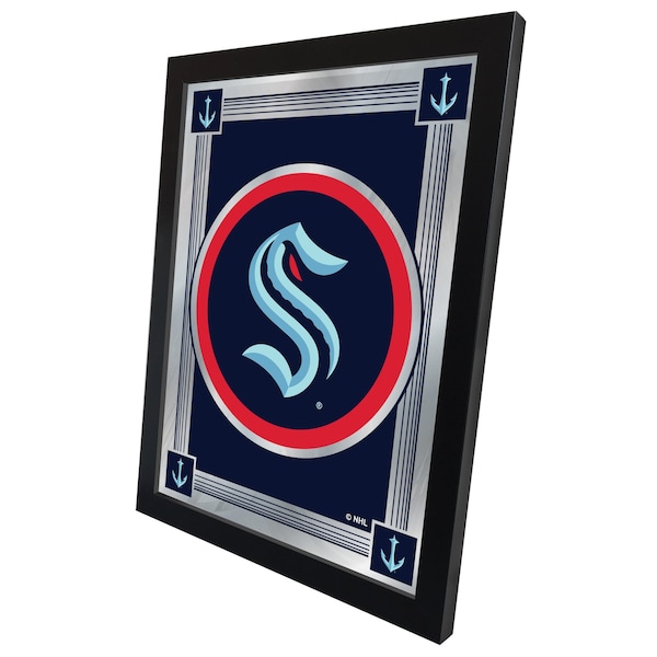 Holland Bar Stool Co Seattle Kraken 17" x 22" Logo Mirrormpany - MLOGOSEAKRK