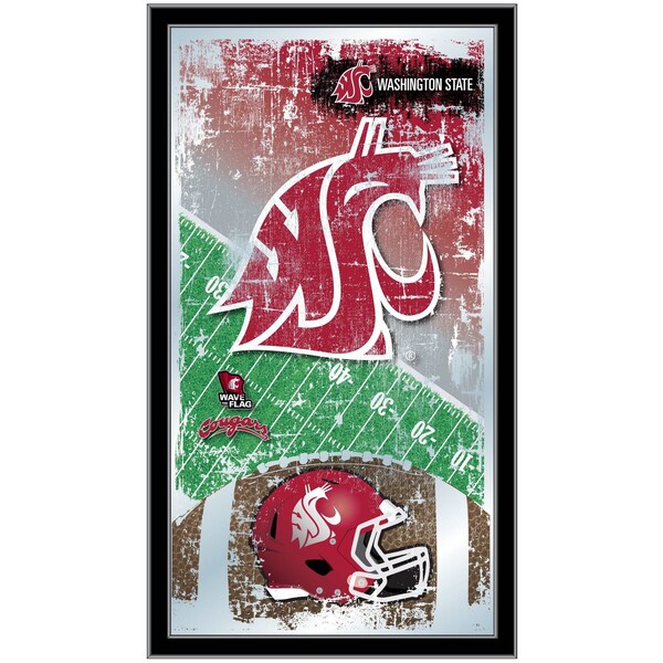Holland Bar Stool Co Washington State 15" x 26" Football Mirror - MFTBLWASHST