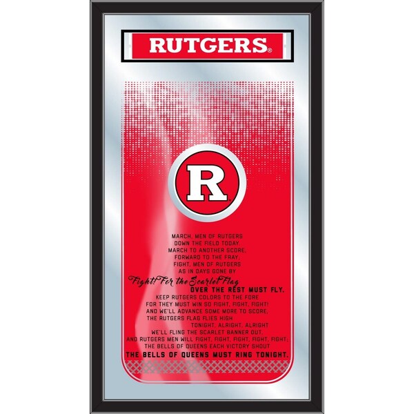 Holland Bar Stool Co Rutgers 26" x 15" Fight Song Mirror - MFGHTRUTGER