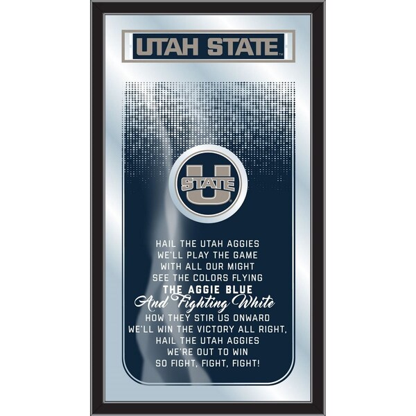 Holland Bar Stool Co Utah State 26" x 15" Fight Song Mirror - MFGHTUTAHST