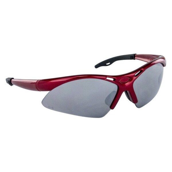 Sas Safety SAFETY GLASS DB RED FRAME w/SMOKE MIRROR - SA540-0003