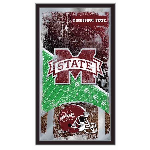 Holland Bar Stool Co Mississippi State 15" x 26" Football Mirror - MFTBLMSSSTU
