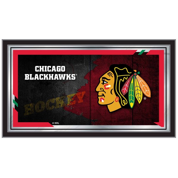 Holland Bar Stool Co Chicago Blackhawks 15" x 26" Hockey Collector Mirror by Holland Bar Stool Company - MCOLCHIHWK