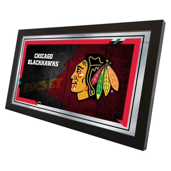 Holland Bar Stool Co Chicago Blackhawks 15" x 26" Hockey Collector Mirror by Holland Bar Stool Company - MCOLCHIHWK