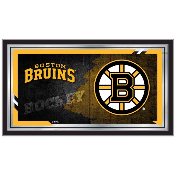 Holland Bar Stool Co Boston Bruins 15" x 26" Hockey Collector Mirror by Holland Bar Stool Company - MCOLBOSBRU