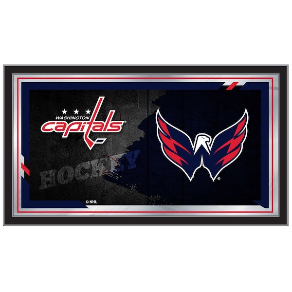 Holland Bar Stool Co Washington Capitals 15" x 26" Hockey Collector Mirror by Holland Bar Stool Company - MCOLWSHCAP