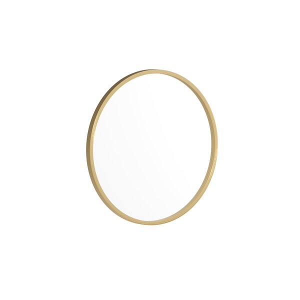 Flash Furniture 20" Round Gold Metal Framed Accent Wall Mirror - HFKHD-0GD-CRE8-291315-GG