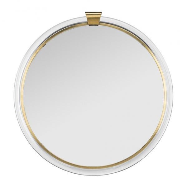 Safavieh 26 x 1.2 x 26 in. Donzel Mirror, Brass & Clear - SFV2523A