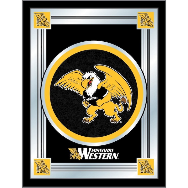Holland Bar Stool Co Missouri Western State 17" x 22" Logo Mirror - MLOGOMOWST