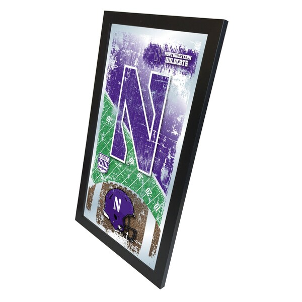 Holland Bar Stool Co Northwestern 15" x 26" Football Mirror - MFTBLNTHWST