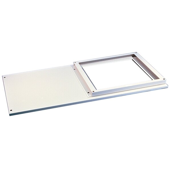 Nvent Hoffman Double-Bay Air Conditioner Top, 1200x600mm, Lt Gray, Steel - PTAC126