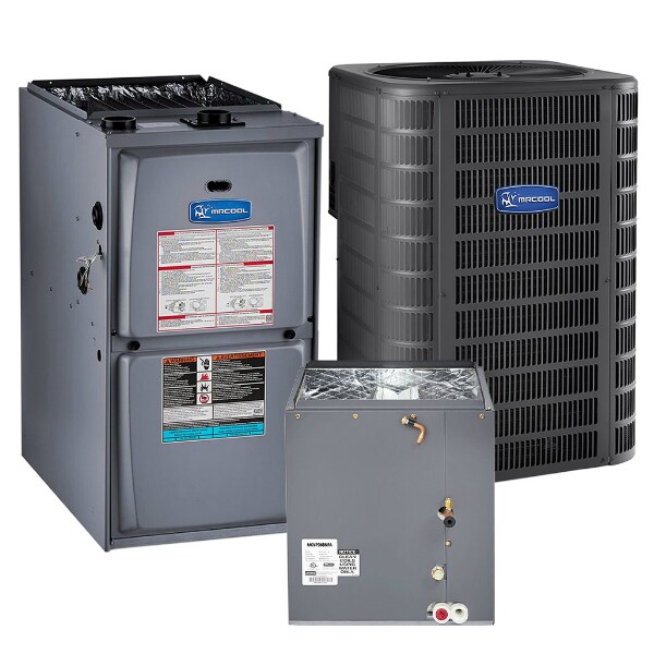 Mrcool 90k BTU 95% AFUE 3 Ton 15 SEER Variable Speed Central A/C Upflow - MAC1636V48GM990