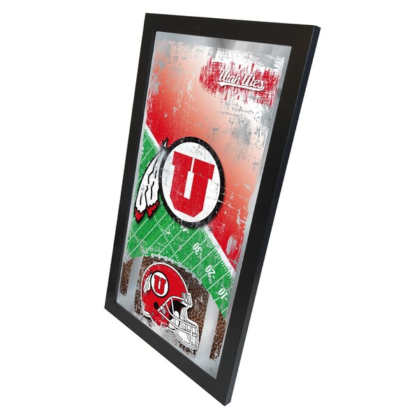 Holland Bar Stool Co Utah 15" x 26" Football Mirror - MFTBLUTAHUN