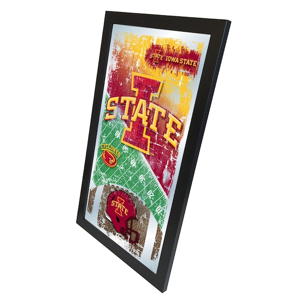 Holland Bar Stool Co Iowa State 15" x 26" Football Mirror - MFTBLIOWAST