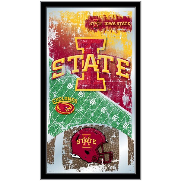 Holland Bar Stool Co Iowa State 15" x 26" Football Mirror - MFTBLIOWAST