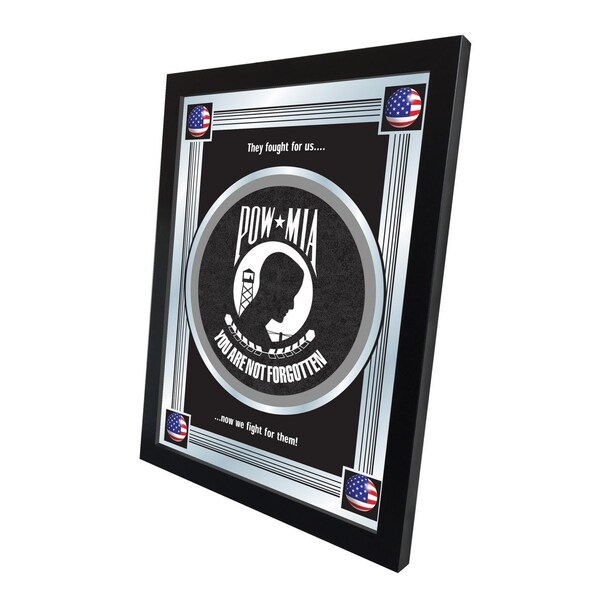Holland Bar Stool Co POW/MIA 17" x 22" Logo Mirror - MLOGOPOWMIA