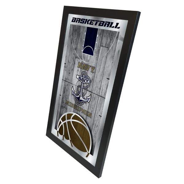 Holland Bar Stool Co US Naval Academy NAVY 15" x 26" Basketball Mirror - MBSKTUSNAVA
