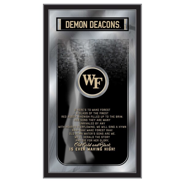 Holland Bar Stool Co Wake Forest 26" x 15" Fight Song Mirror - MFGHTWAKEFR