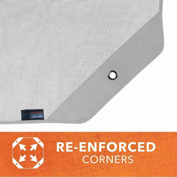 Modern Leisure Basics Universal Air Conditioner Cover, Mesh Topper, 36 in. Square, Light Gray - 3124