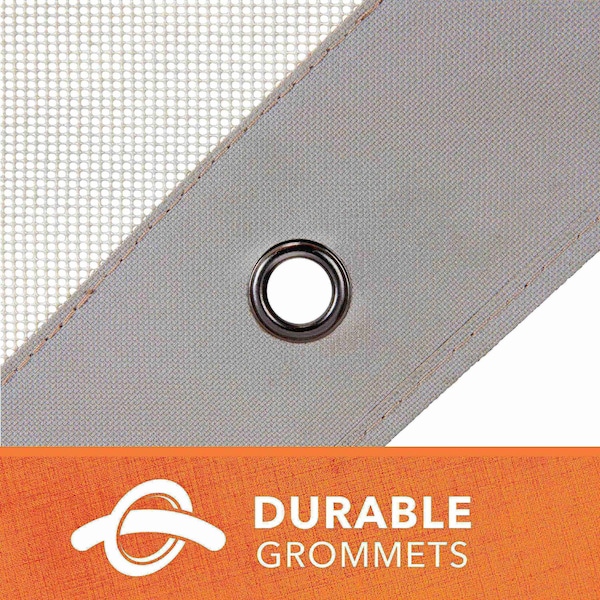 Modern Leisure Basics Universal Air Conditioner Cover, Mesh Topper, 36 in. Square, Light Gray - 3124