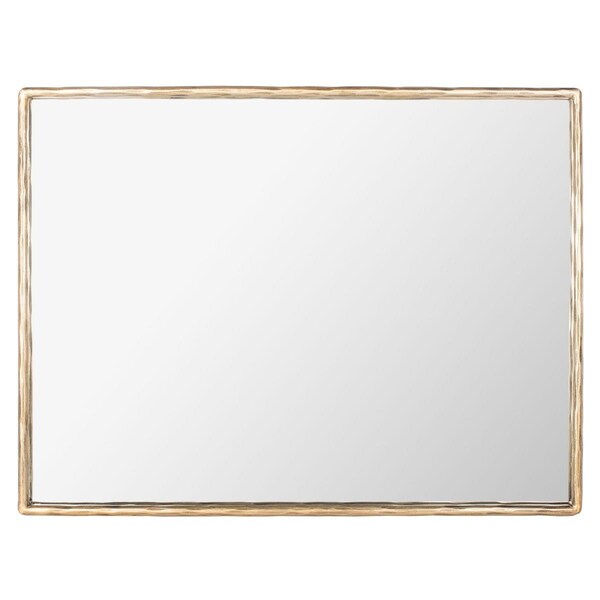 Safavieh Trish Rectangle Metal Mirror, Brass - Small - SFV9509A