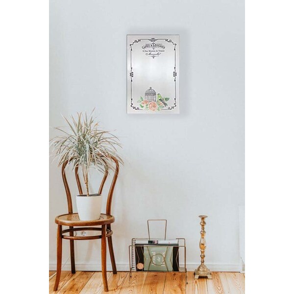 Infinity Instruments French Country Cafe - H 24 W 16Multicolored Glass Decorative Frame - 15432