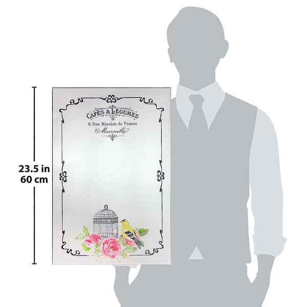 Infinity Instruments French Country Cafe - H 24 W 16Multicolored Glass Decorative Frame - 15432